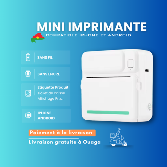 Mini Imprimante d'étiquette Sans Fil
